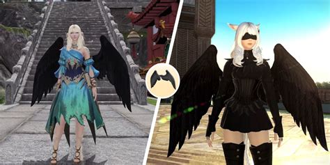 black fallen angel wings|final fantasy 14 fallen angel wings.